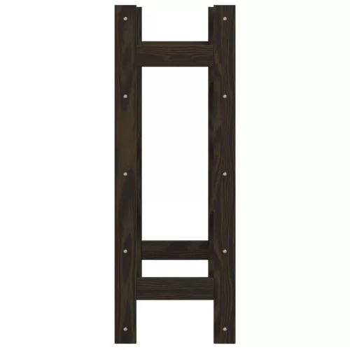  fekete tömör fenyőfa bortartó 20 palackhoz