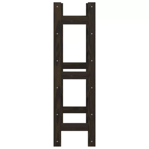  fekete tömör fenyőfa bortartó 30 palackhoz