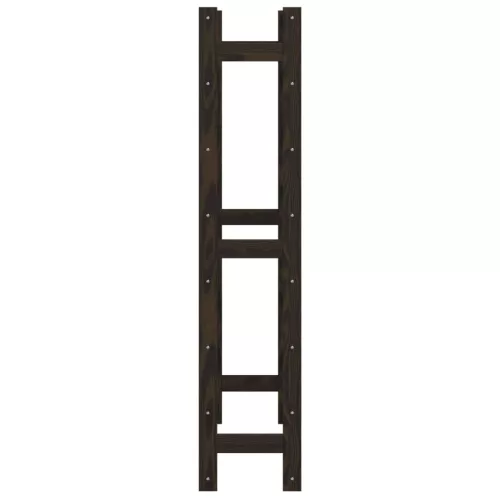  fekete tömör fenyőfa bortartó 56 palackhoz