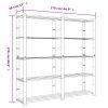  5 szintes fekete tömör fenyőfa tárolóállvány 170 x 38 x 170 cm