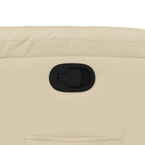  krémszínű szövet dönthető fotel