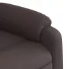  sötétbarna szövet dönthető masszázsfotel