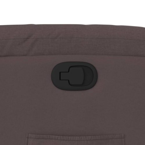  sötétbarna szövet dönthető fotel