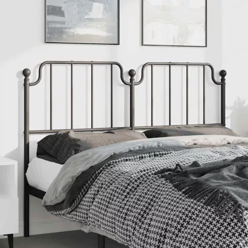  fekete fém csere fejtámla 135 cm