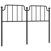  fekete fém csere fejtámla 135 cm