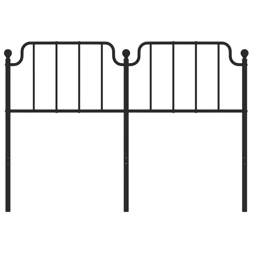  fekete fém csere fejtámla 135 cm