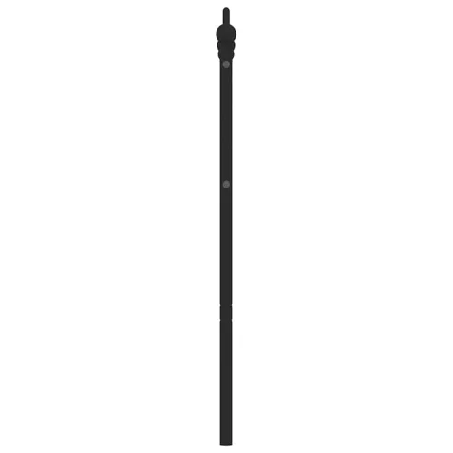  fekete fém csere fejtámla 135 cm