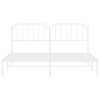  fehér fém ágykeret fejtámlával 160 x 200 cm