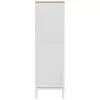  FLORO fehér tömör fenyőfa szekrény 77 x 53 x 171 cm