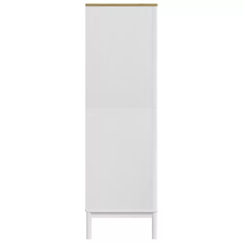  FLORO fehér tömör fenyőfa szekrény 77 x 53 x 171 cm