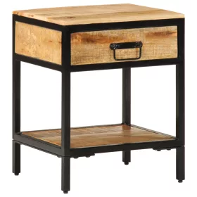  Éjjeli Szekrény 40x35x50 cm Tömör Fa Durva Mangó