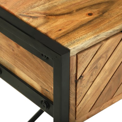  öltözködő asztal tükörrel 100x40x120 cm Tömörfa akácból