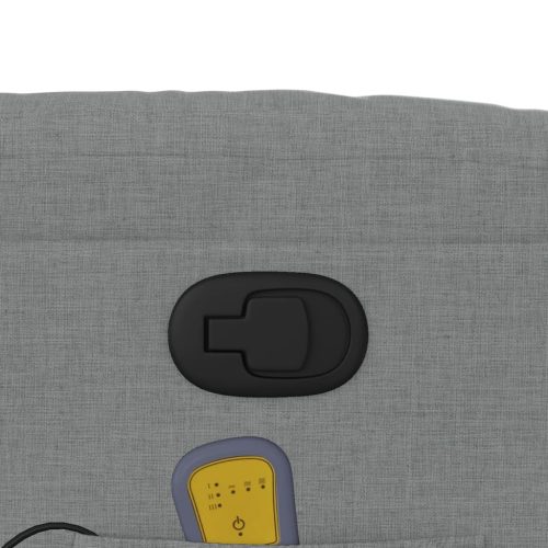  világosszürke szövet dönthető masszázsfotel