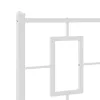  fehér fém ágykeret fej- és lábtámlával 90x200 cm