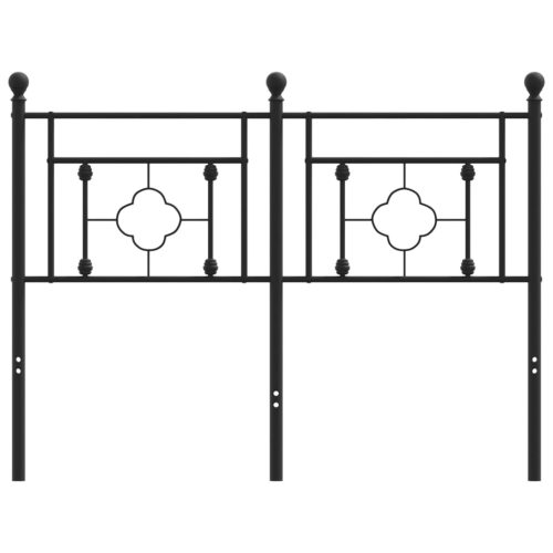  fekete fém fejtámla 120 cm
