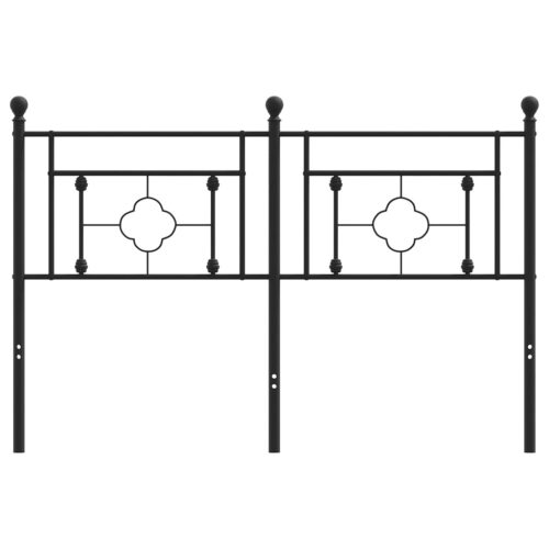  fekete fém fejtámla 140 cm