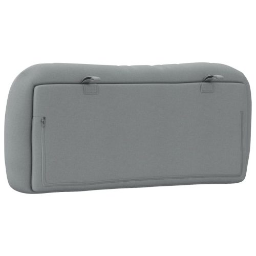  világosszürke szövet fejtámla párna 80 cm