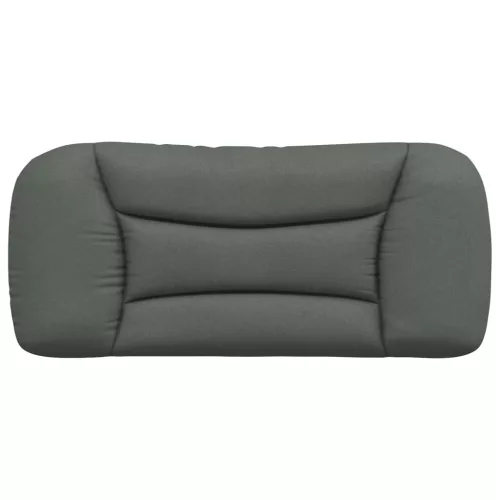  sötétszürke szövet fejtámla párna 80 cm