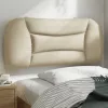 krémszínű szövet fejtámla párna 80 cm