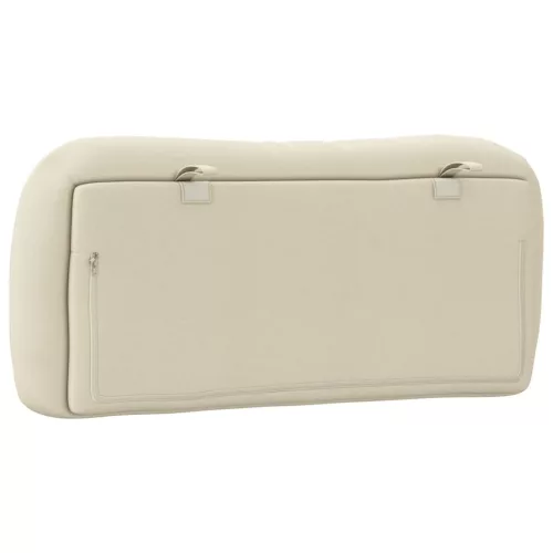  krémszínű szövet fejtámla párna 80 cm