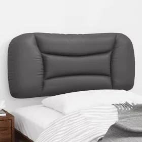  szürke műbőr fejtámla párna 90 cm