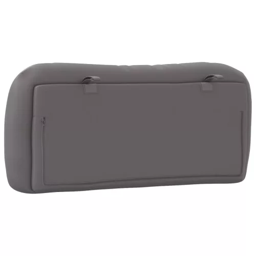  szürke műbőr fejtámla párna 90 cm