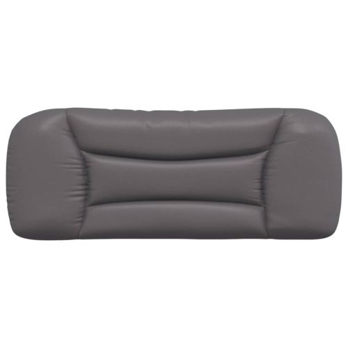  szürke műbőr fejtámla párna 100 cm