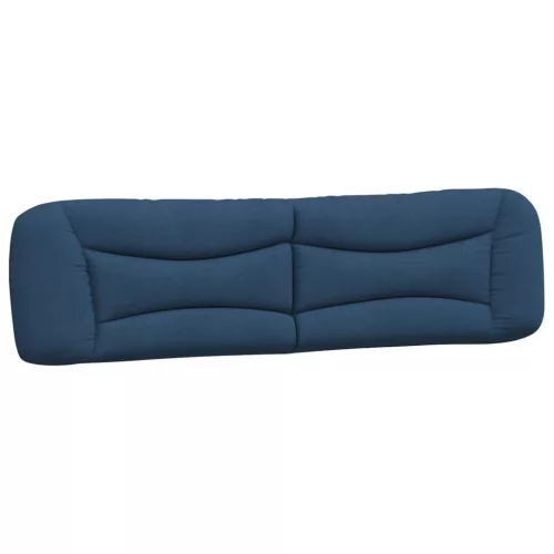  kék szövet fejtámla párna 200 cm