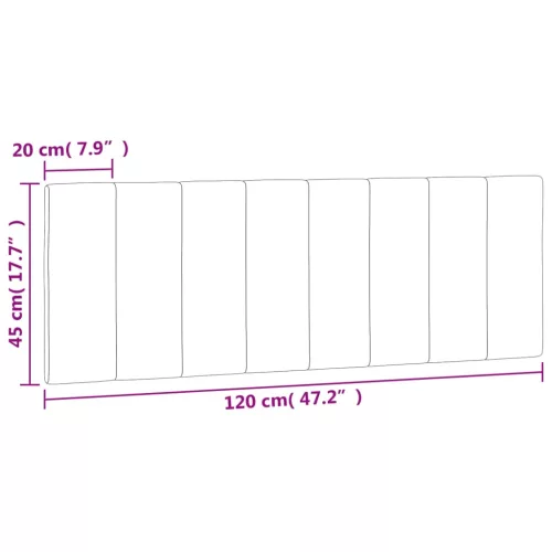 kék bársony fejtámla párna Hanko 120 cm