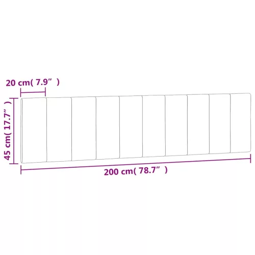  sötétzöld bársony fejtámla párna Hanko 200 cm