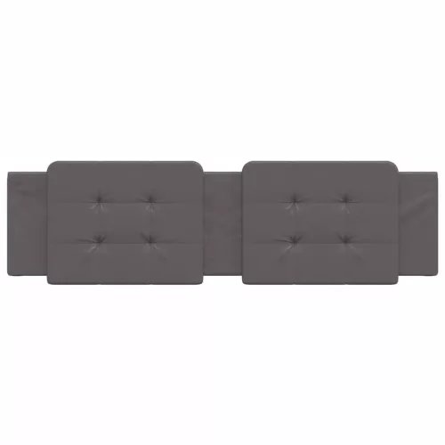  szürke műbőr fejtámla párna Zadar 180 cm