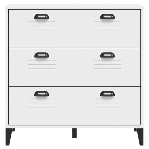  VIKEN fehér szerelt fa fiókos szekrény