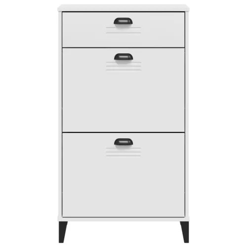  VIKEN fehér szerelt fa cipőszekrény