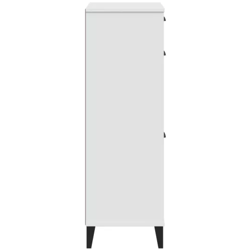  VIKEN fehér szerelt fa cipőszekrény