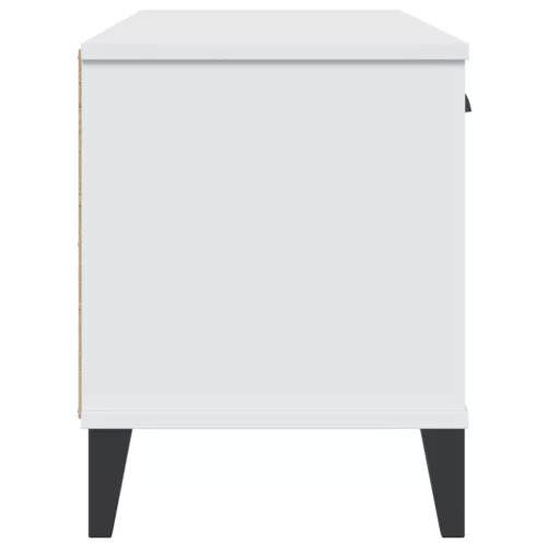  VIKEN fehér tömör fenyőfa cipőtároló pad 106 x 35 x 45 cm