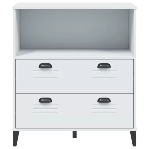  VIKEN fehér szerelt fa könyvszekrény 80 x 40 x 90 cm