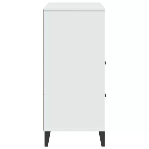  VIKEN fehér szerelt fa könyvszekrény 80 x 40 x 90 cm