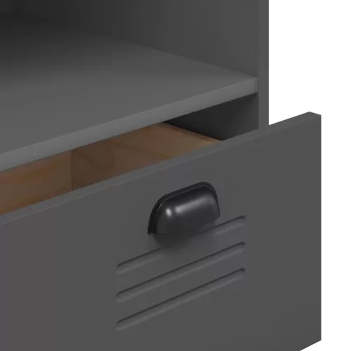  VIKEN antracitszürke szerelt fa könyvszekrény 80 x 40 x 90 cm