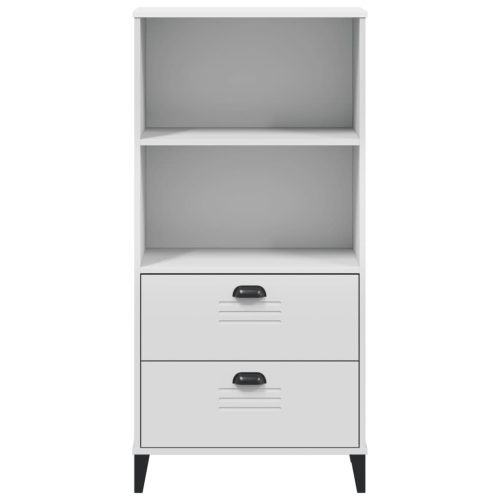  VIKEN fehér szerelt fa könyvszekrény 60 x 35 x 123 cm