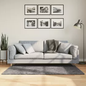    HUARTE antracit rövid szálú puha és mosható szőnyeg 80 x 150 cm