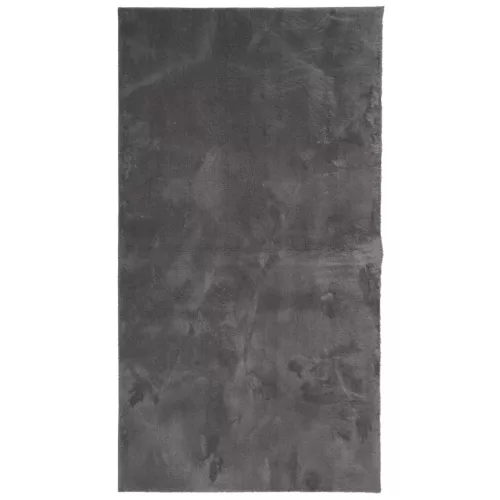  HUARTE antracit rövid szálú puha és mosható szőnyeg 80 x 150 cm