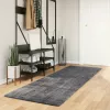  HUARTE antracit rövid szálú puha és mosható szőnyeg 80 x 250 cm