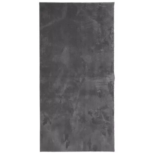  HUARTE antracit rövid szálú puha és mosható szőnyeg 100x200 cm