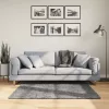  HUARTE antracit rövid szálú puha és mosható szőnyeg 120x120 cm