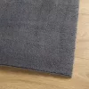  HUARTE antracit rövid szálú puha és mosható szőnyeg 120x120 cm