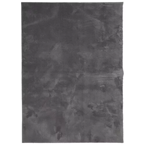  HUARTE antracit rövid szálú puha és mosható szőnyeg 140x200 cm