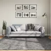  HUARTE antracit rövid szálú puha és mosható szőnyeg 200x200 cm