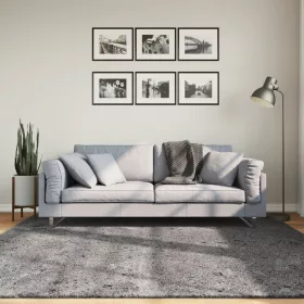    HUARTE antracit rövid szálú puha és mosható szőnyeg 200x200 cm