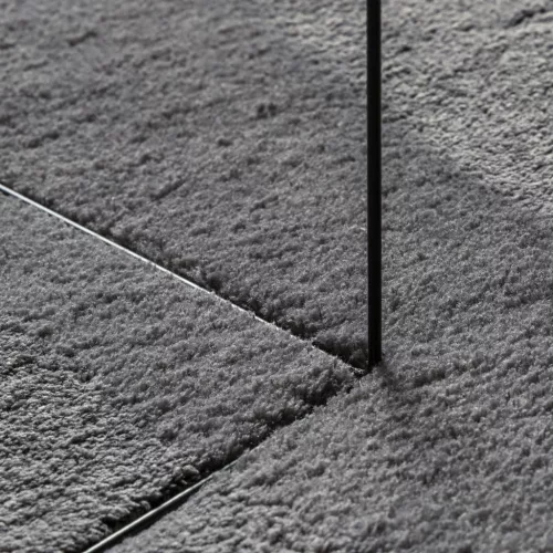  HUARTE antracit rövid szálú puha és mosható szőnyeg 200x200 cm