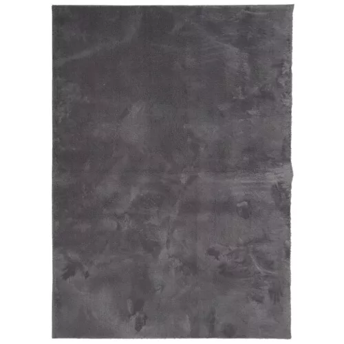  HUARTE antracit rövid szálú puha és mosható szőnyeg 200x280 cm